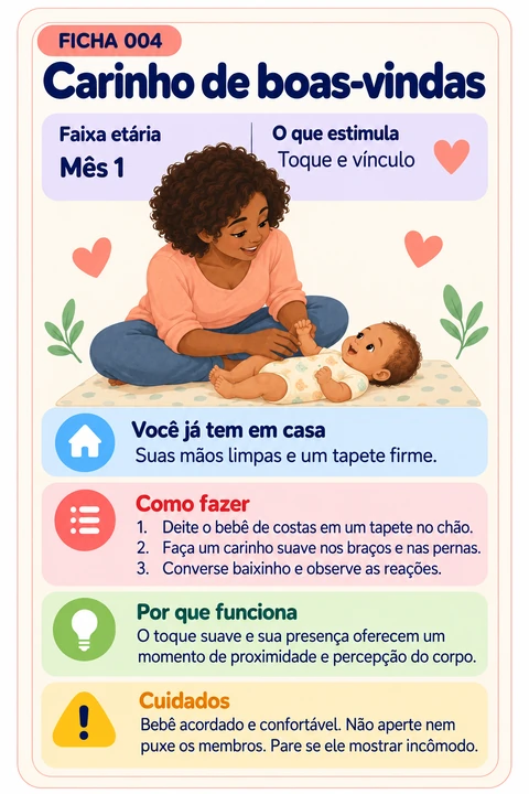 Ficha 004 - Carinho de boas-vindas