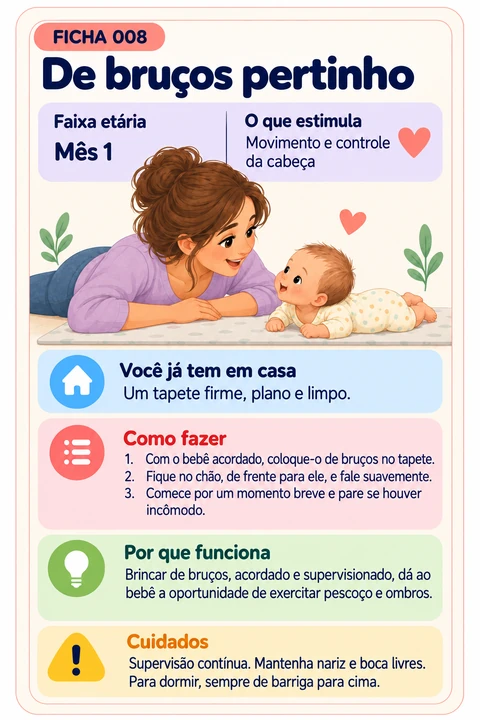Ficha 008 - De bruços pertinho